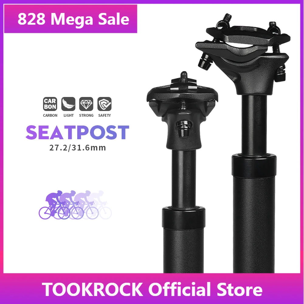 Seatpost Suspension Dropper Mtb 27 2 Bicycle Seat Post Hanging Saddle Tube 31.6 With Shock Absorber Saddle Mountain Bike