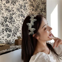 super fairy fresh girls summer gauze butterfly hair band sweet lovely instagram net celebrity goes out with headband hair clip