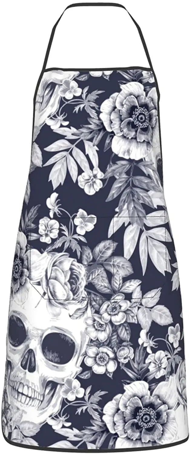 

Фартук Кухонный с принтом в виде черепа, 2 кармана