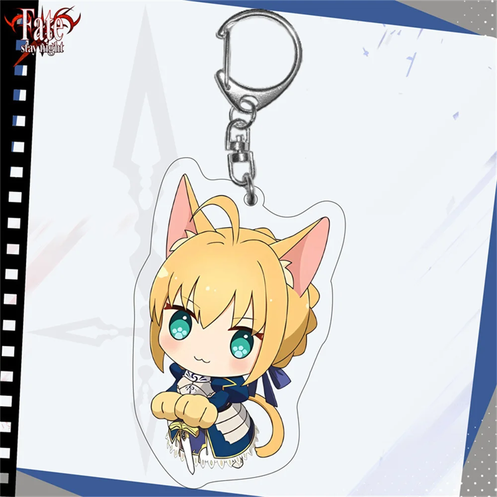 Двусторонний акриловый подвесной брелок Fate SABER Yuesaka Rin из Аниме периферийных