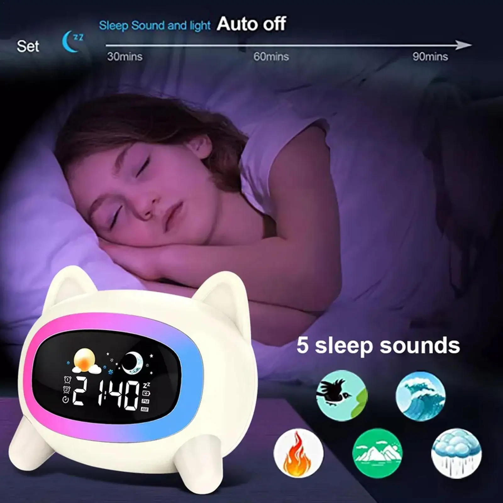 

Детский мультяшный будильник с медведем, прикроватный светящийся будильник, подарок, прикроватная указка, будильник, часы для студентов, дл...