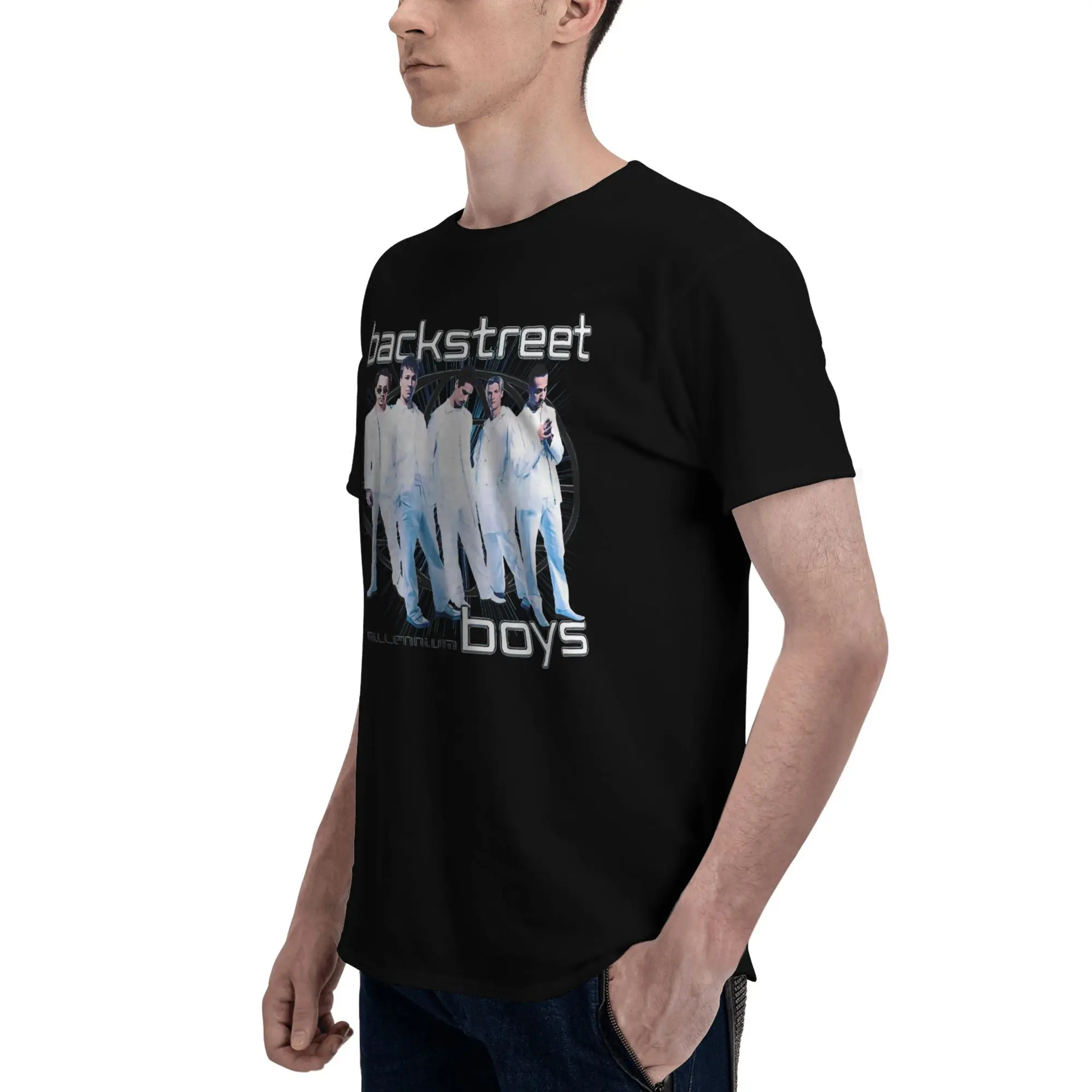 Футболка Backstreet для мальчиков мужские забавные хлопковые футболки Millenium Globe Y2K