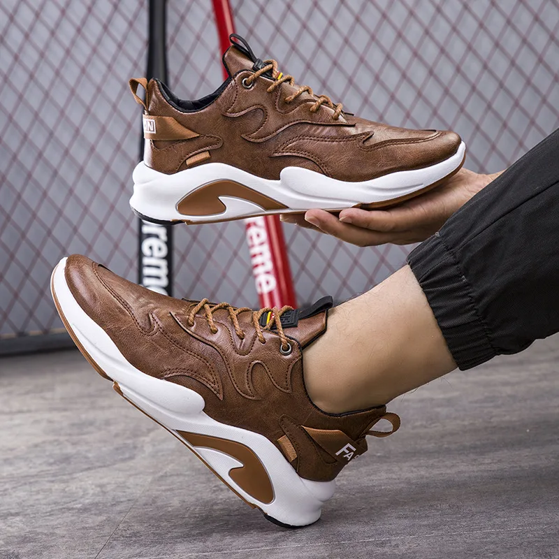 

Men's Running Sports Shoes Lace Up Low Top Round Head Male Sneakers Casual Trend Fashion Jogging Trainers Homme Chaussure