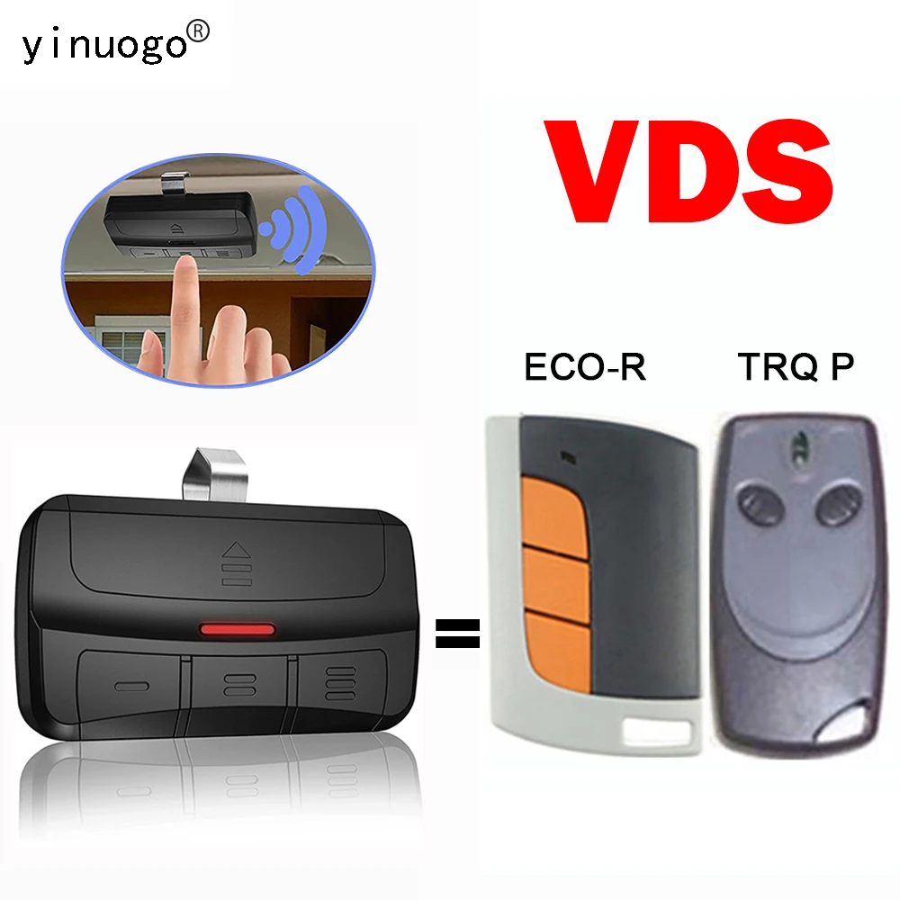 

For VDS TRQ P ECO-R Garage Door Remote Control VDS Remote Control Garage Door Opener Clone Command Gate Control Barrier Keychain