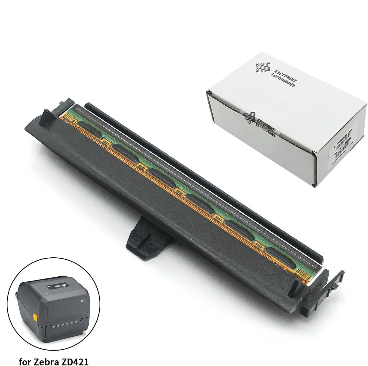 Термопечатающая головка 203dpi для Zebra ZD421 ZD421T принтера штрих-кодов и этикеток