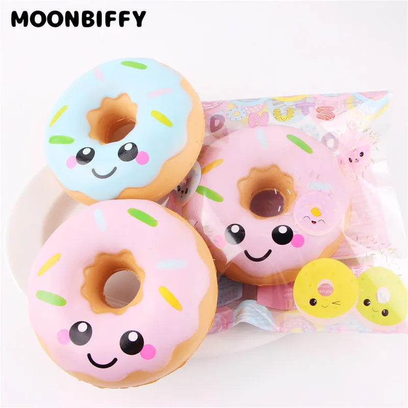 

Kawaii крем-пончик ароматизированный мягкий пончик медленно Восстанавливающий форму сжимаемая Мягкая Игрушка хлеб милые детские игрушки Рож...