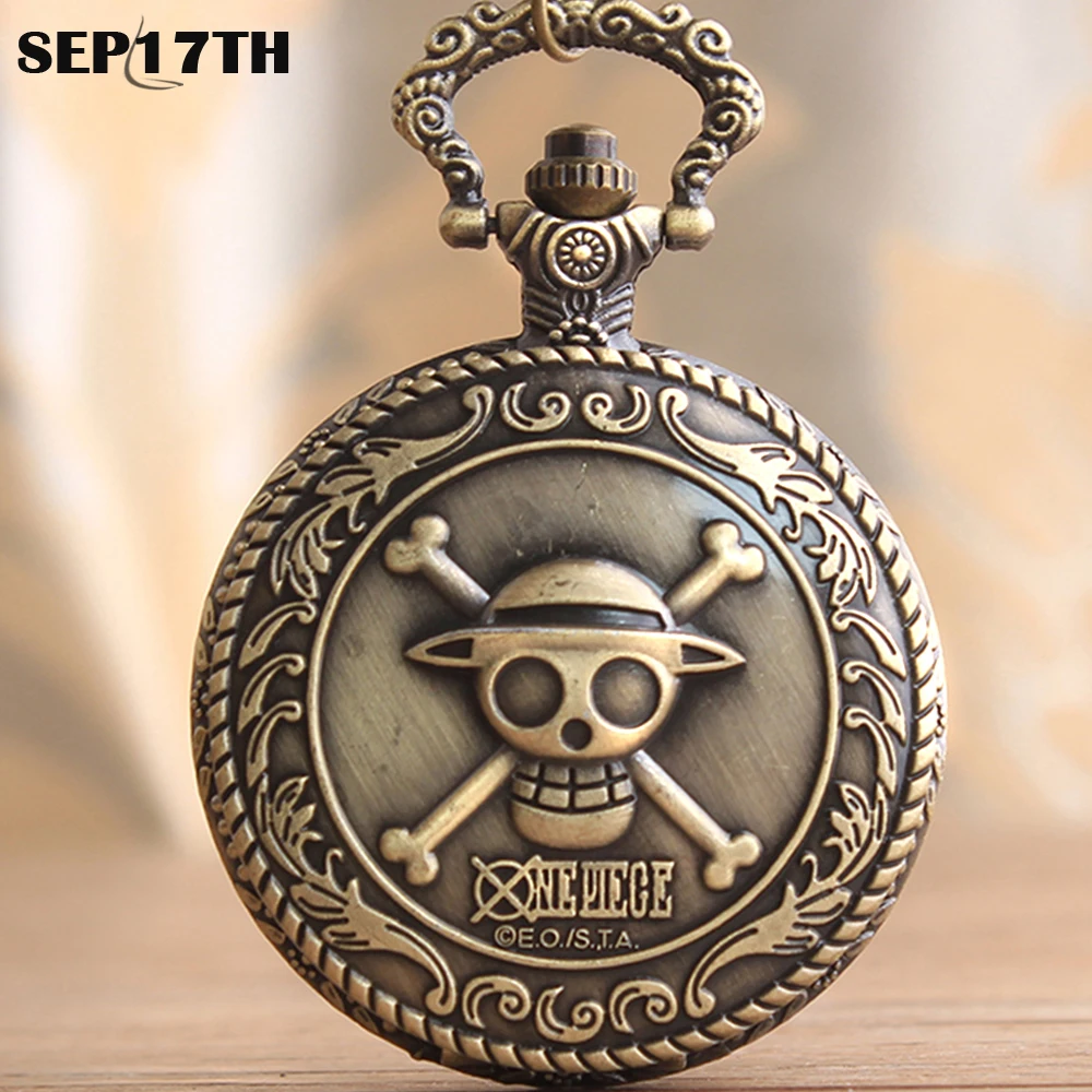 

Аниме тема желтая шляпа Пираты Череп узор полые кварцевые карманные часы винтажные с кулоном Ожерелье подарок для мужчин и детей