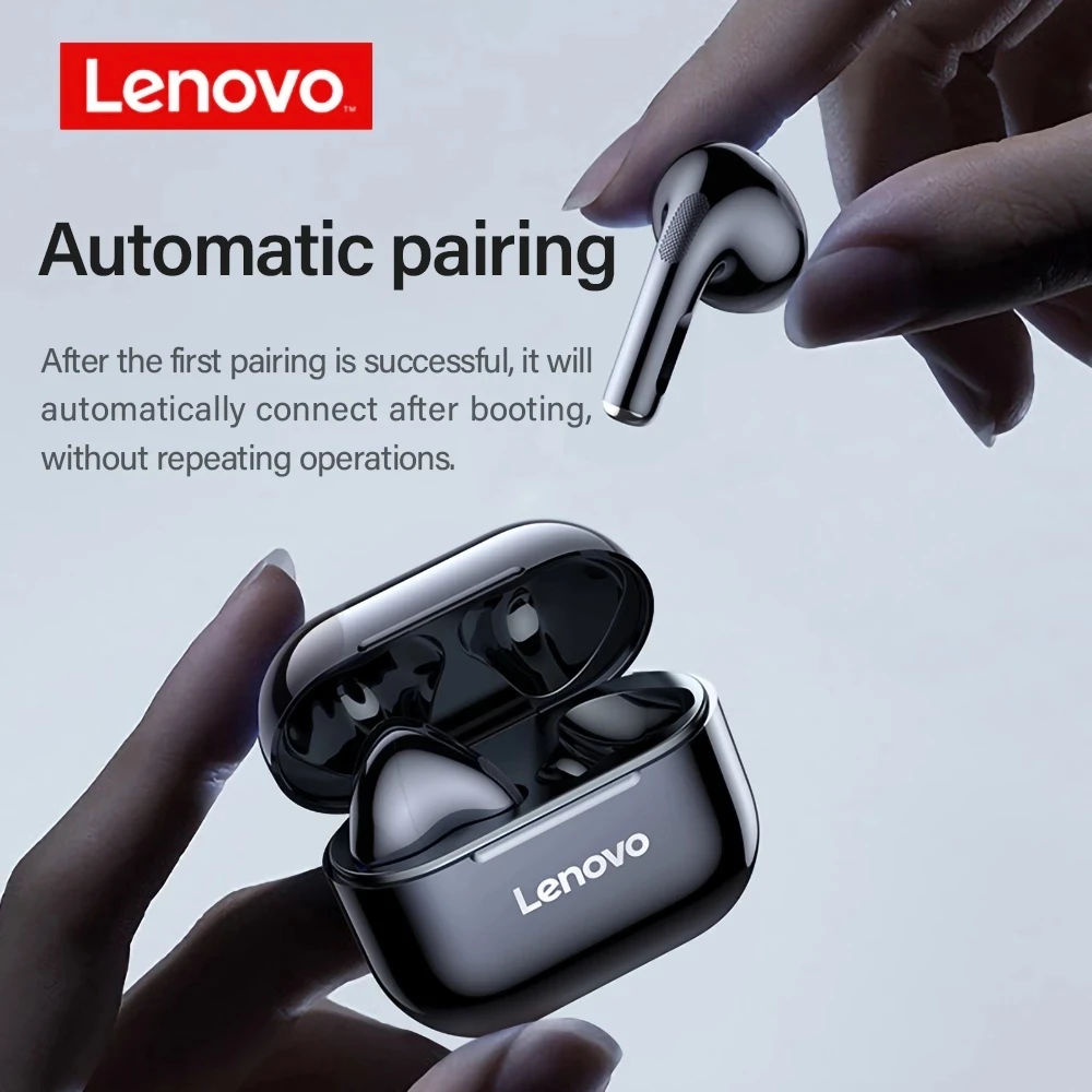Original Lenovo lp40 2/5/10pcs  Bluetooth headset 5.0 immersive audio high fidelity TWS with microphone touch control