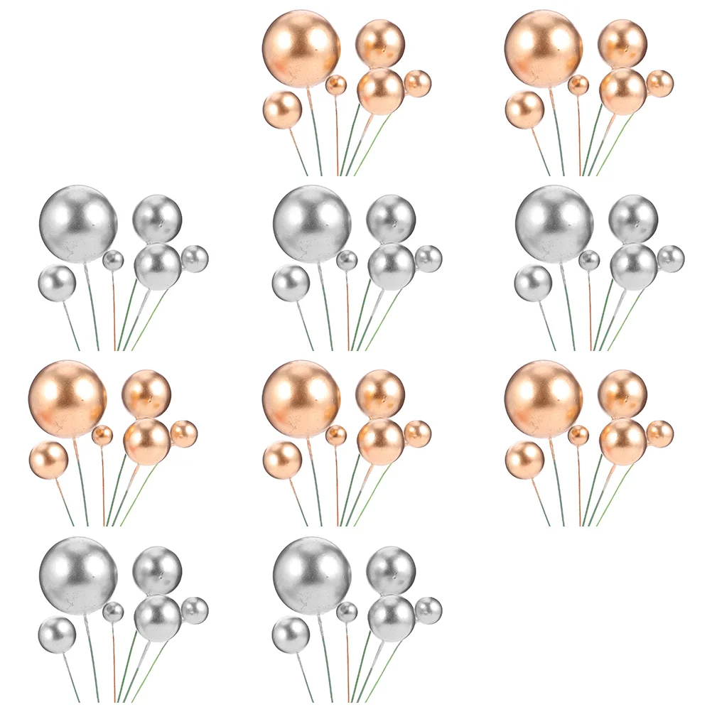 

60pcs Topper Diy Cake Insert Topper Balloon Cupcake Toppers Party Supplies Party Cupcake Ornament