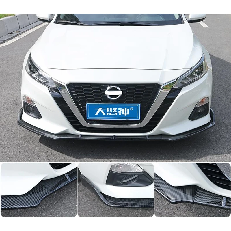 

For Nissan Altima Front Bumper Diffuser Protector For 2019 New TEANA Teana Body kit bumper rear shovel lip rear spoiler sport