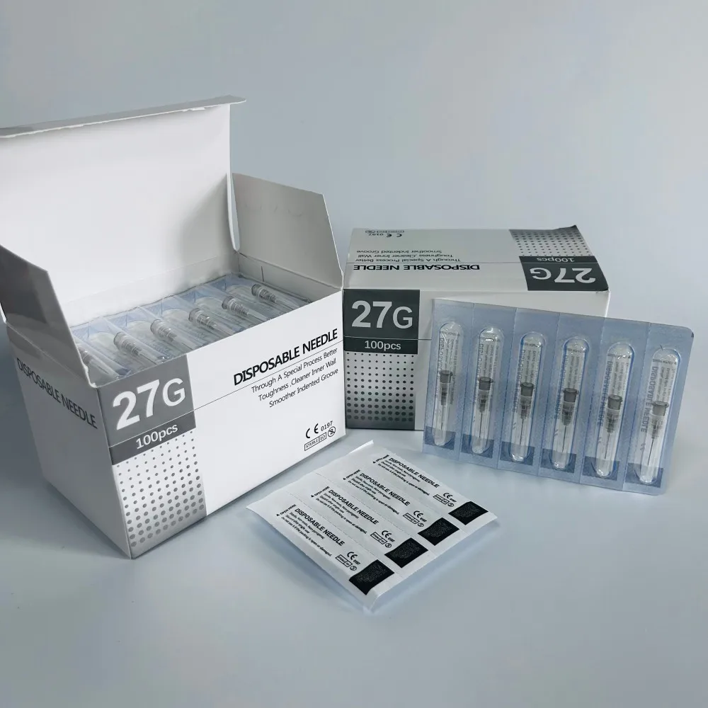 100 шт./кор. 27 г 13 мм инъекционная стерильная безопасная игла высококачественный