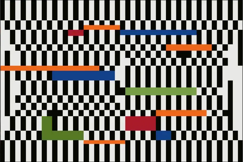 

Большой полиэстеровый ковёр в стиле Баухаус