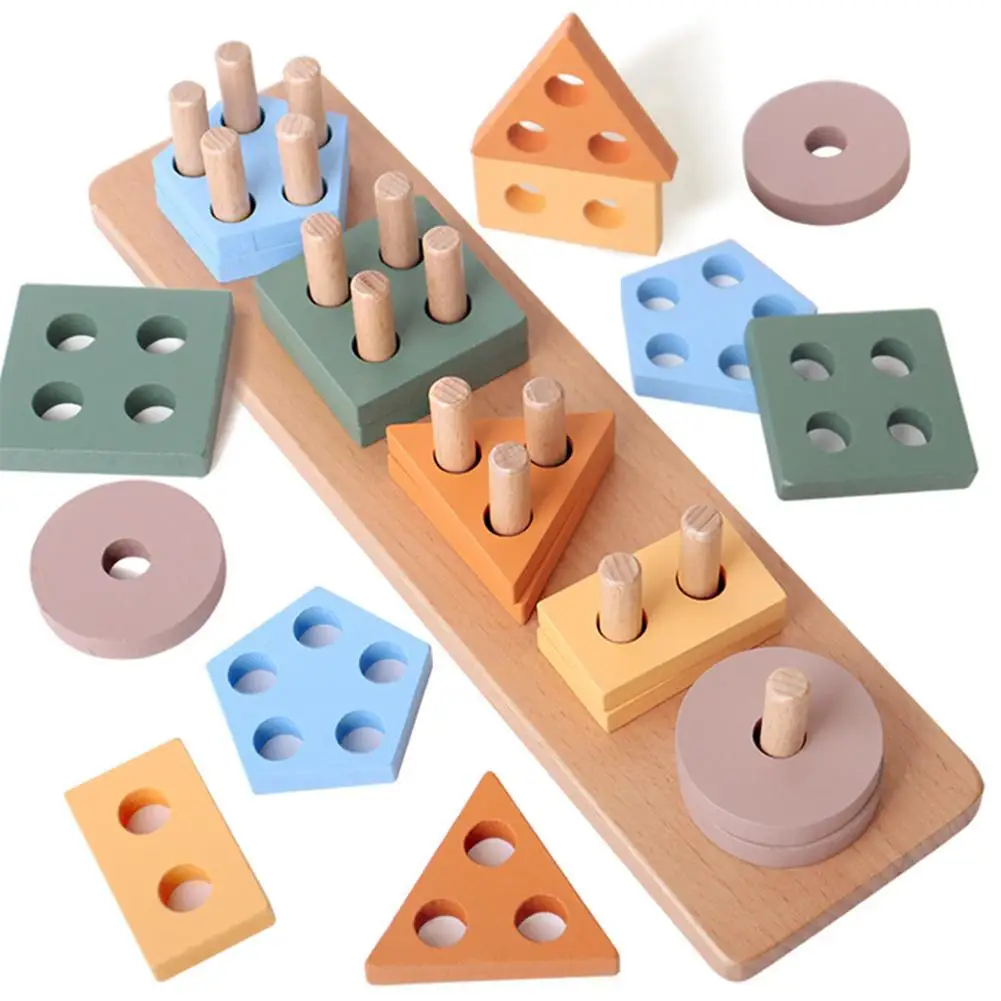 

Wooden Toys Shape Sorter Montessori Toys Boys Girls Sensory Toys For Autism Toddler Toys Learning Educational Toys Birthday Gift