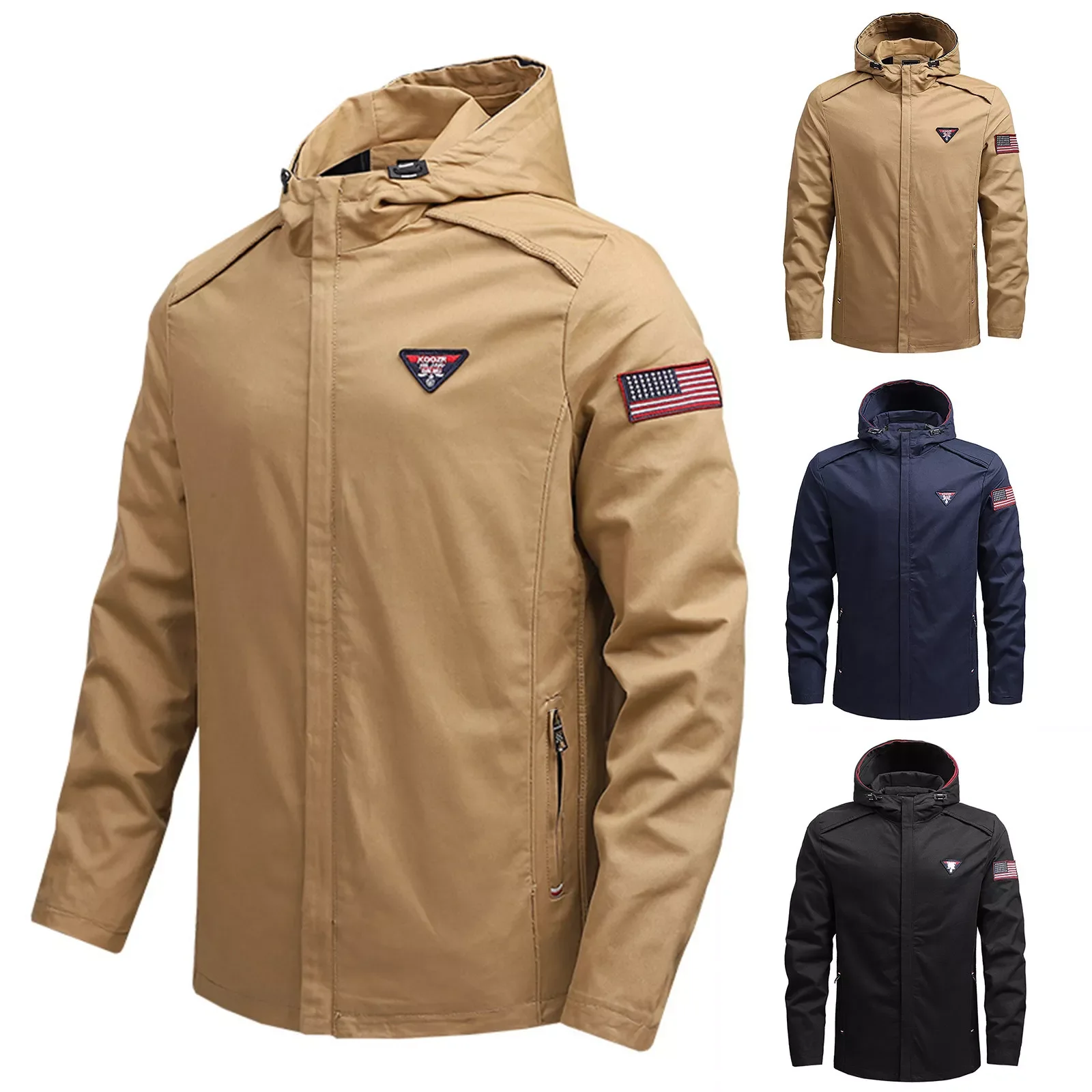 

NEW IN Men Autumn And Winter Simple Coat Sports Pocket Zipper Baseball Clothes Flying Jacket Mens Jacket For Winter And Rainy