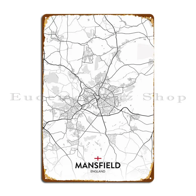 

Mansfield Uk металлический плакат, домашний ржавый, создание гаража, фотоплакат