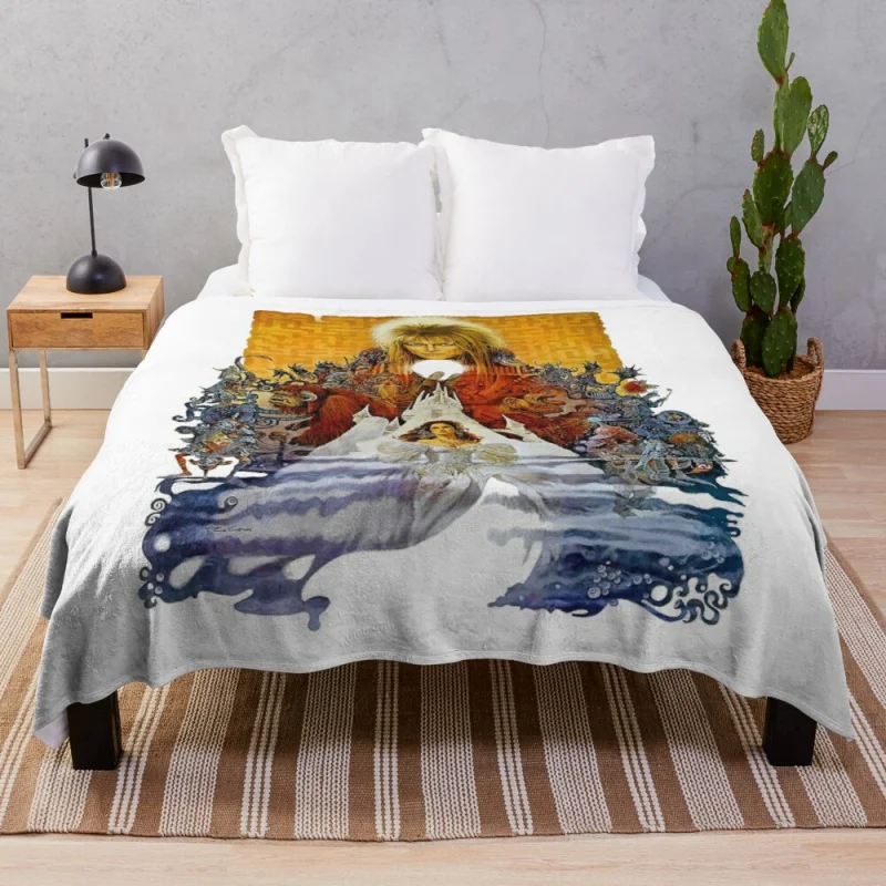 

The Realm of the Goblin King Throw Blanket hairy