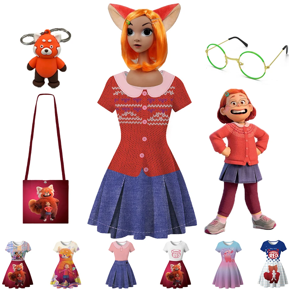 Новинка костюм для косплевечерние Поворот Красного Диснея превращение девушки в