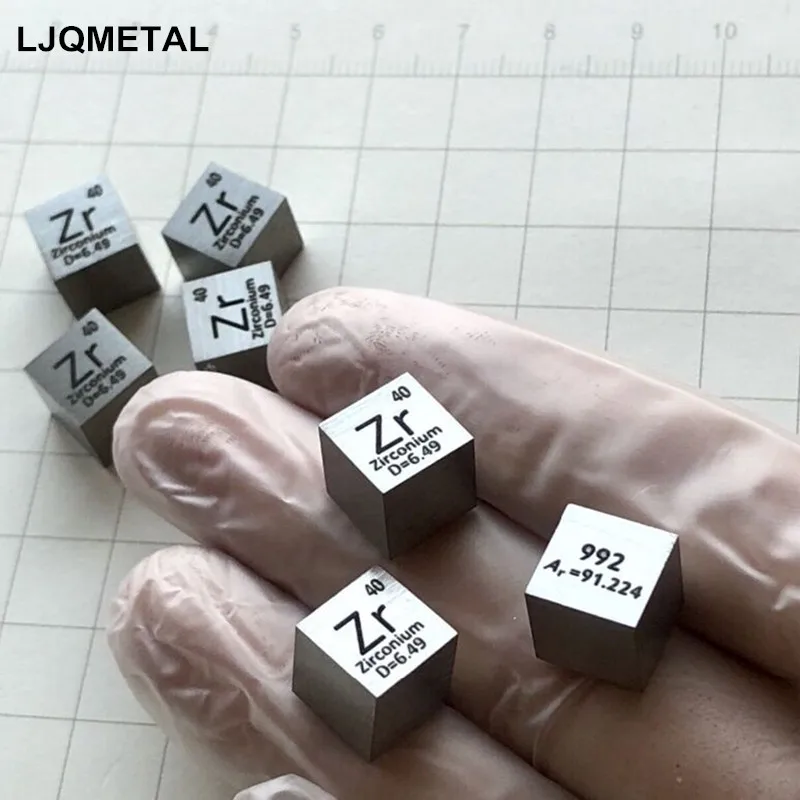 

Кубик циркония 10 мм 99.2% чистый Zr, 1 шт., Периодическая таблица элементов, кубический собирать образцы для хобби