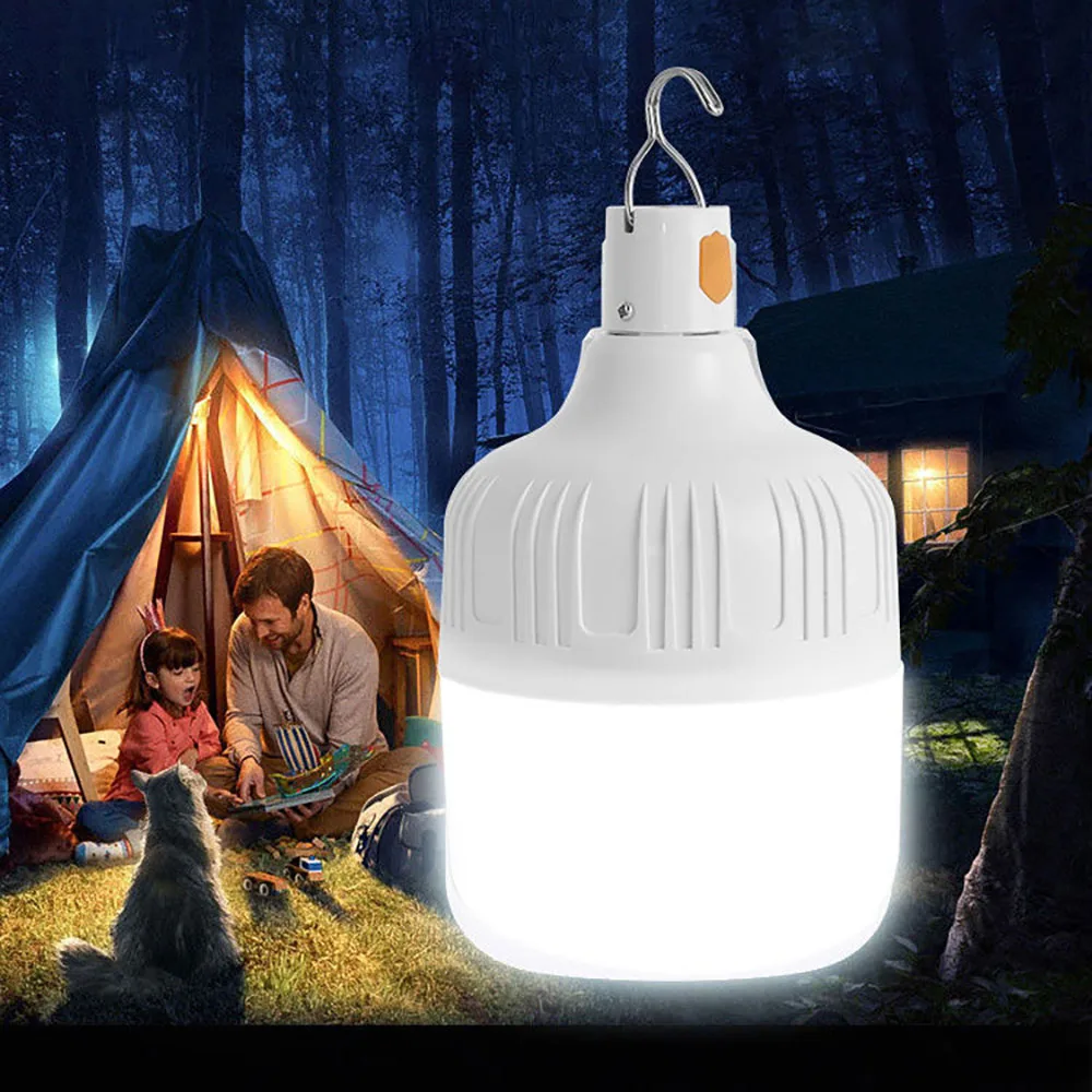 Portable Camping Lights Rechargeable Led Light  Camping Lantern Emergency Bulb High Power Tents Lighting Camping Equipment Bulb