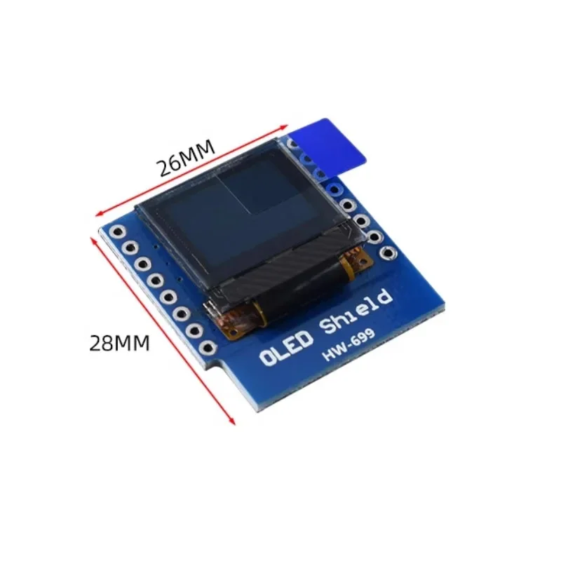 0,66-дюймовый OLED-дисплейный модуль для WEMOS D1 MINI ESP32, AVR, STM32, 64x48, 0,66-дюймовый ЖК-экран IIC I2C OLED (art.: 3920dba2f2f55) - 3920dba2f2f55
