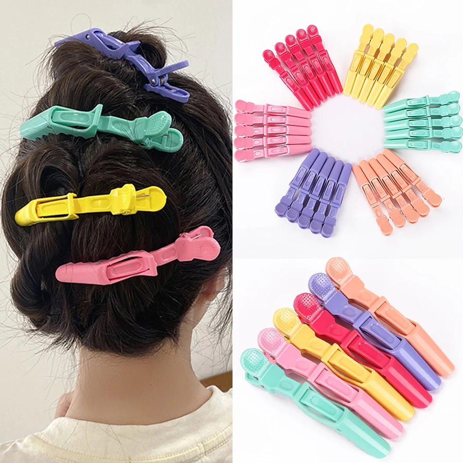 

Hair Clips Barber Makeup Artist Special Duck Bill Hair Clip Fish Mouth Crocodile Clip Positioning Seamless Dyeing Partition Tool