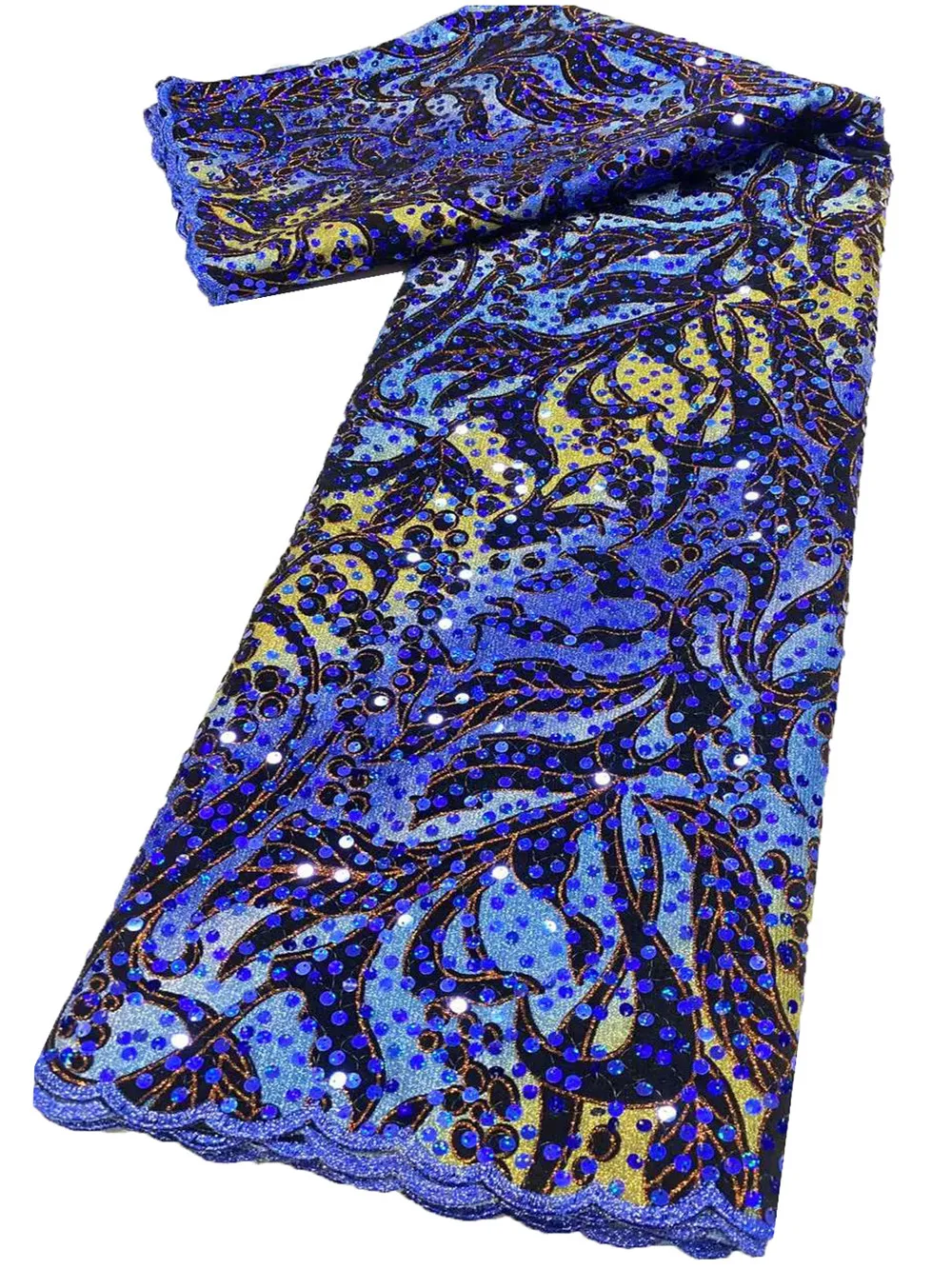 Блестки ручной работы флокирующая кожа бархатная ткань 2022 африканская Тюлевая