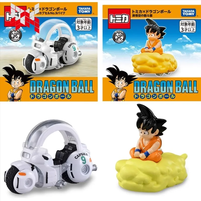 Фото Takara Tomy Tomica Dream Tomica x Dragon Ball, Son Goku's Streak Cloud Bloomers Капсула No 9 Велосипедные игрушки из сплава Литая под давлением металлическая модель №1