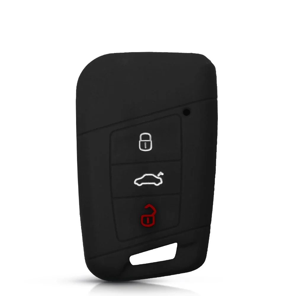 KEYYOU 3-кнопочный смарт-силиконовый чехол для автомобильного ключа для VW для Volkswagen Passat B8 New Magotan B5 Skoda A7 Variant Auto Key