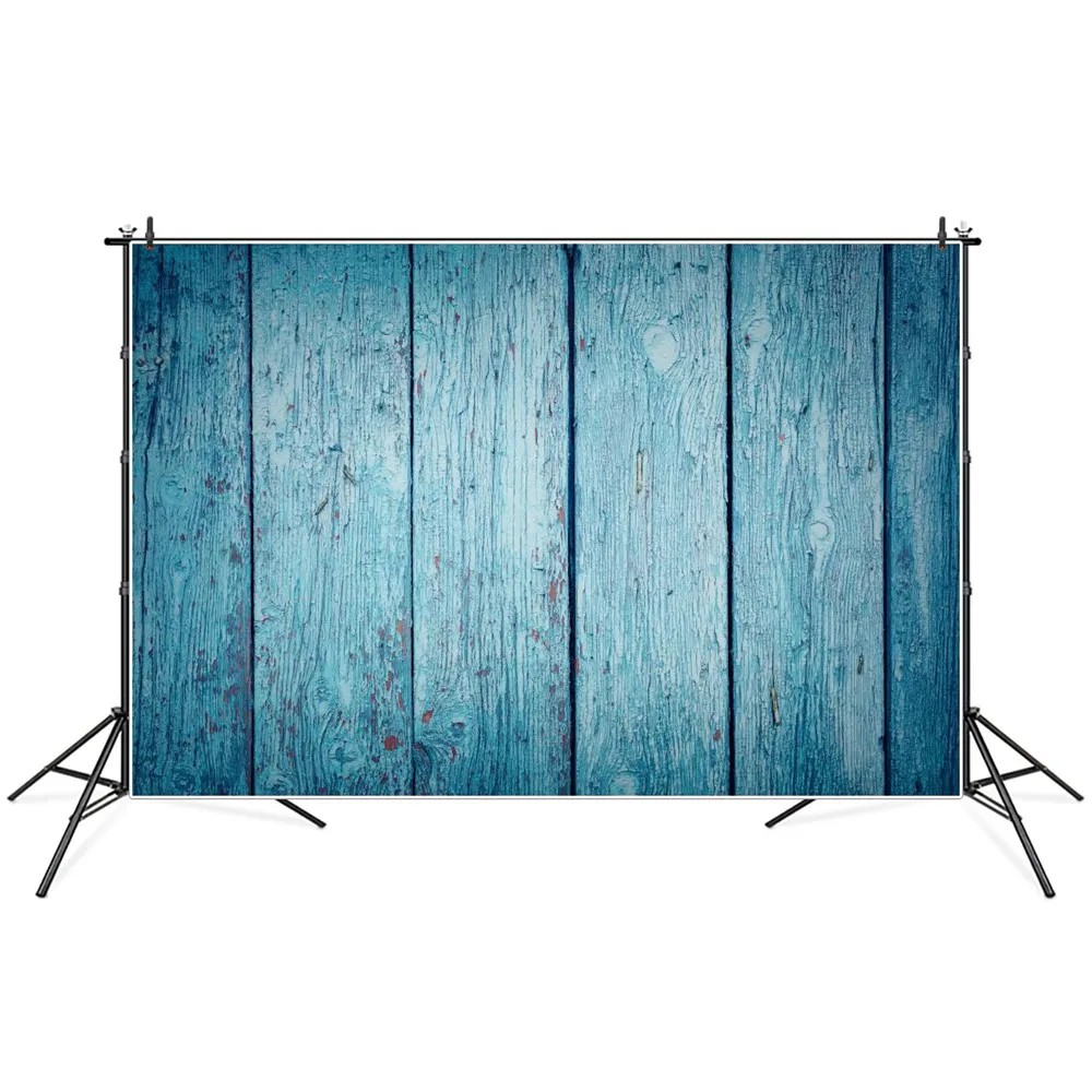 

Peeled Blue Wooden Plank Texture Photography Backdrops Custom Grunge Wood Board Floor Decoration Ins Studio Photo Backgrounds