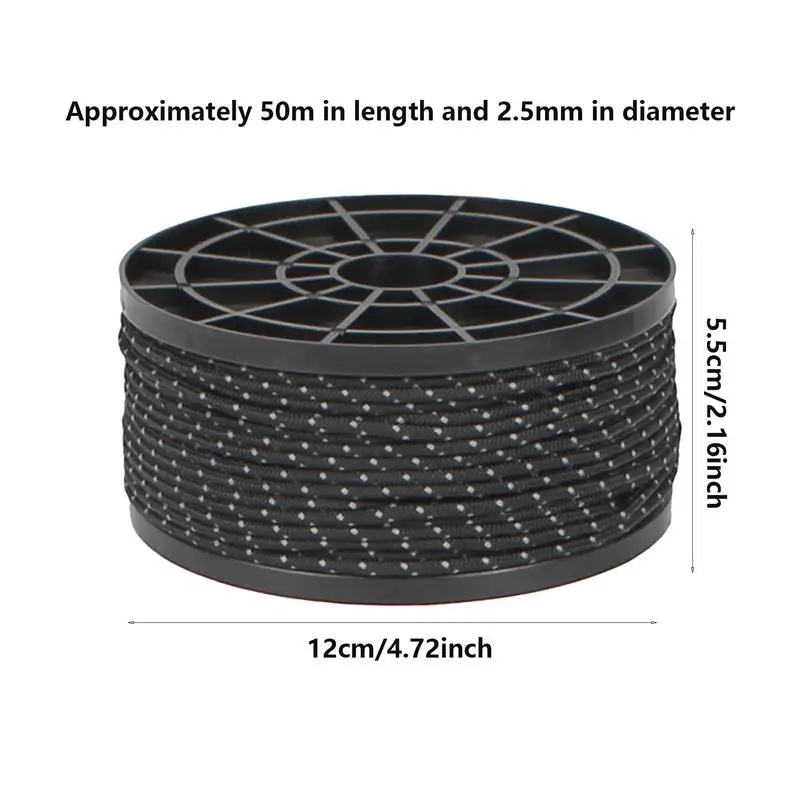 Кемпинговый шнур 164 фута 2 5 мм универсальный светоотражающая веревка для