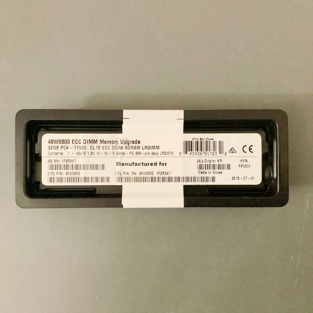 

For IBM RAM X3550 X3650 M5 46W0800 46W0802 47J0254 PC4-2133P-L 32GB 4DRX4 DDR4 LRDIMM Server Memory High Quality Fast Ship