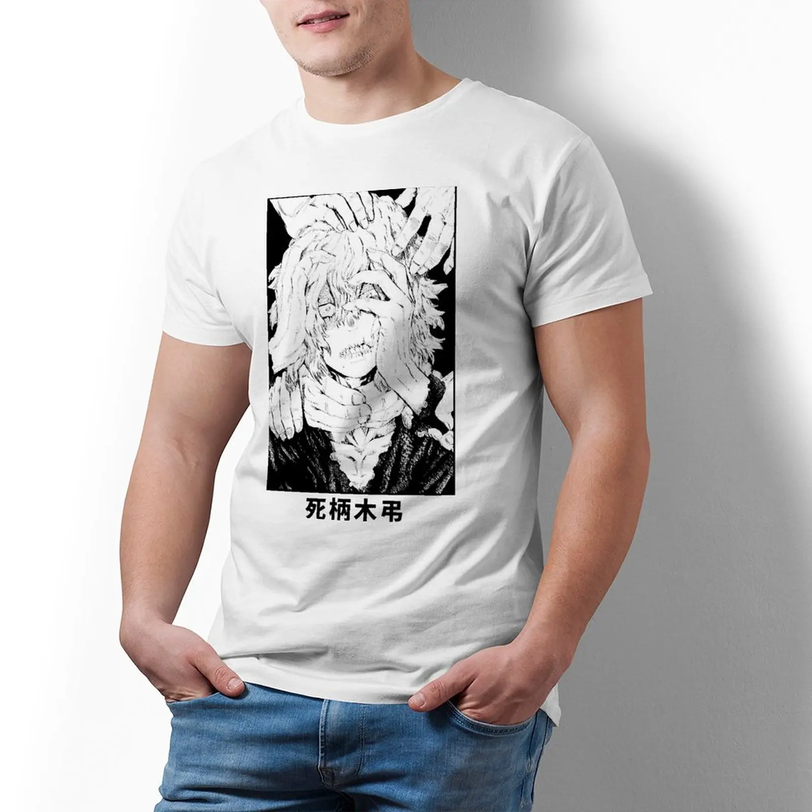 

Shigaraki Tomura T Shirt My Hero Academia Trending Cotton T Shirts Crew Neck Print Pattern Clothes for Mens Couple 5XL Tshirt
