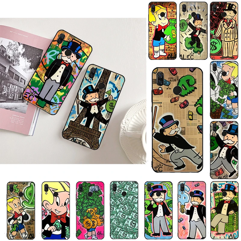 

Cartoon Dollar Monopoly Phone Case for Xiaomi Redmi Note 11 10 Pro Note 8 Pro 9Pro Note9 9S 10S 9T Redmi 10 9C 9A