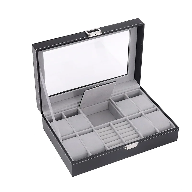 Exquisite Hot Selling Double-layer Watch Jewelry Box High-capacity Watch Glasses Storage Box Sunglasses Display Box Jewelry Box