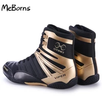 new professional boxing shoes men luxury boxing sneakers outdoor light weight wrestling sneakers anti slip wrestling shoes