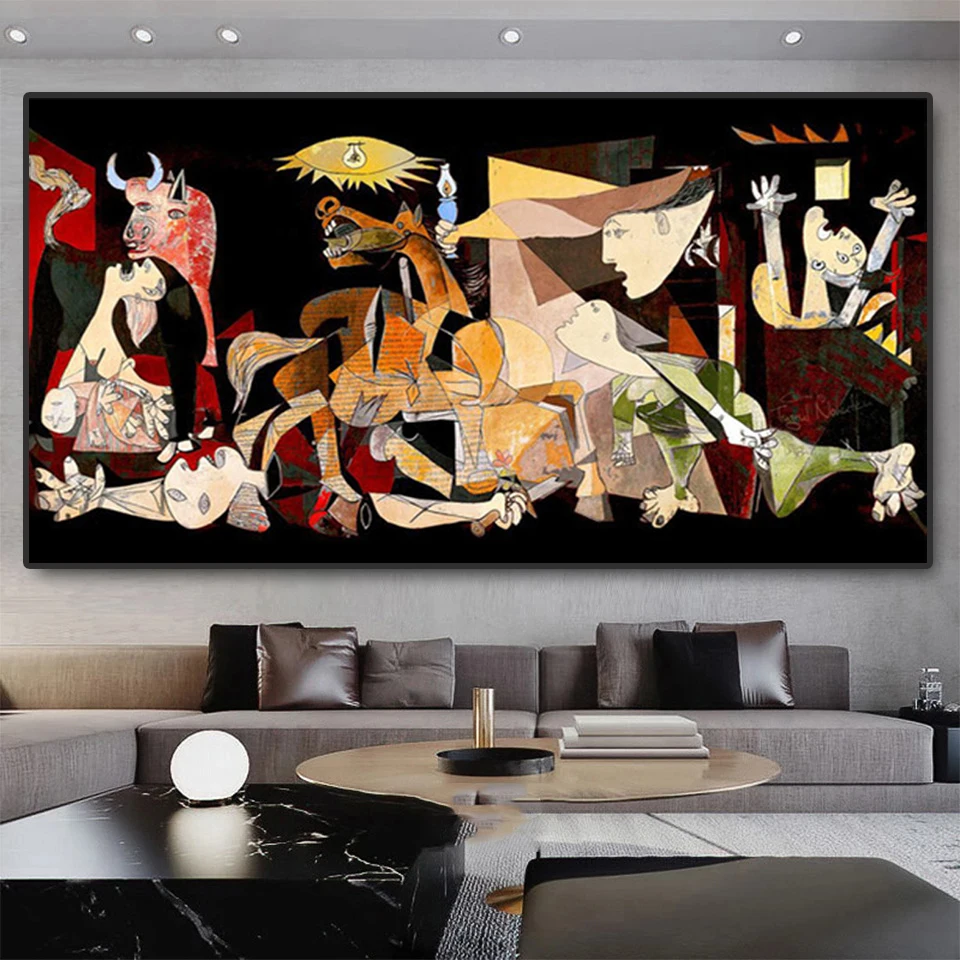 

Guernica Picasso 5D Diamond Painting Abstract Full Diamond Embroidery Set Modernist Picture Home Decoration Famous Oil Painting