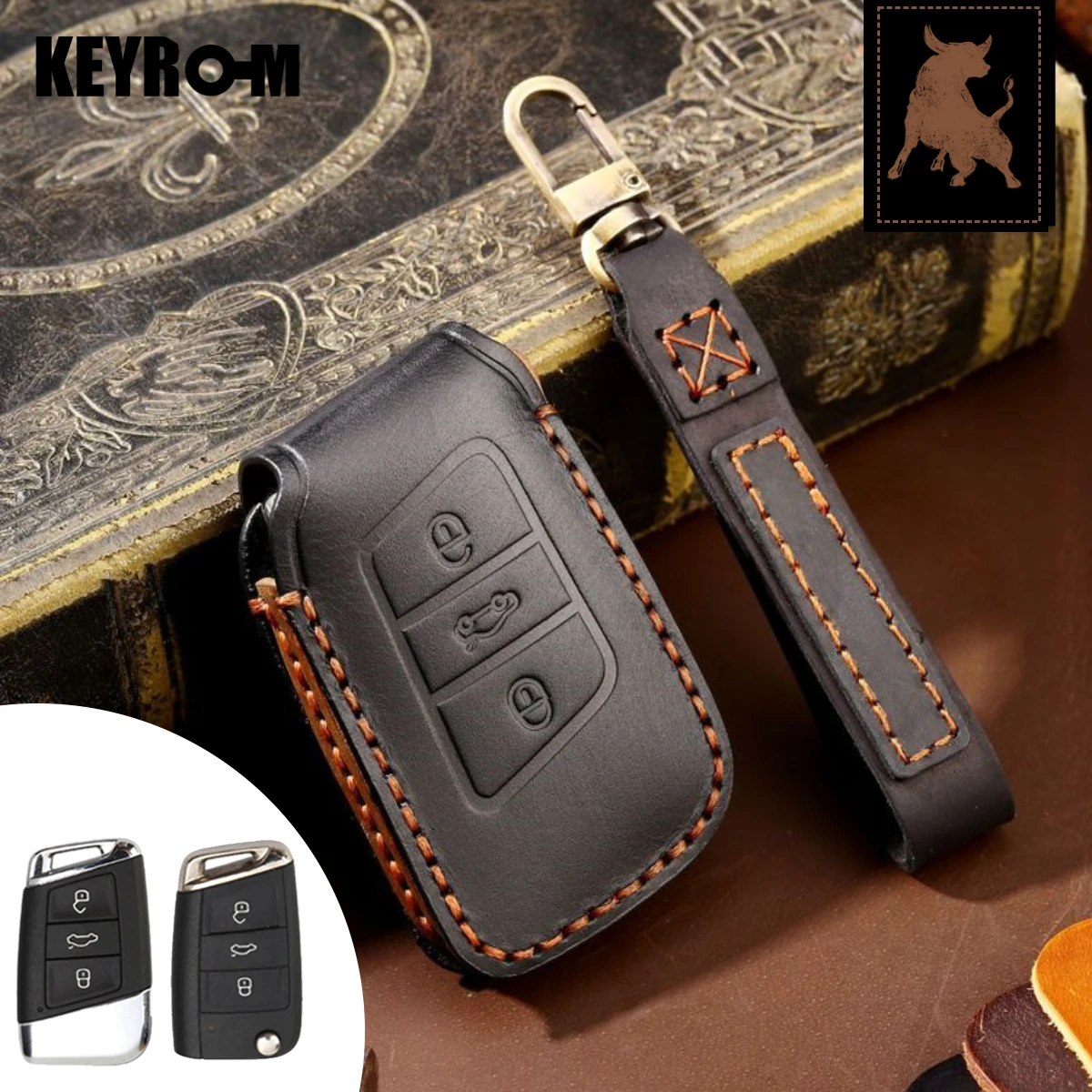 

Car Key Case for VW Volkswagen Golf 7 MK7 Tiguan MK2 For Seat Ibiza Leon FR 2 Ateca Altea Magotan Passat B8 Golf For Skoda