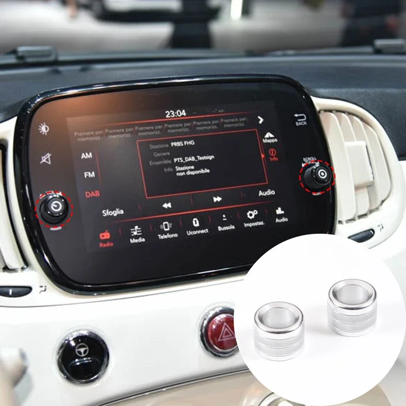 Для Fiat 500 2016-2022 Abbas 595 695 алюминиевый сплав ручка центрального управления