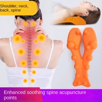 japan design neck retractor orthopedic pillow gravity stretch cervical vertebra acupoint massage traction pillow