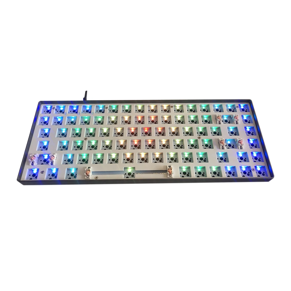 

84 клавиши, сделай сам, механическая флейта, алюминиевый сплав, NKRO, USB механическая клавиатура, RGB светильник, горячая замена, аксессуары для н...