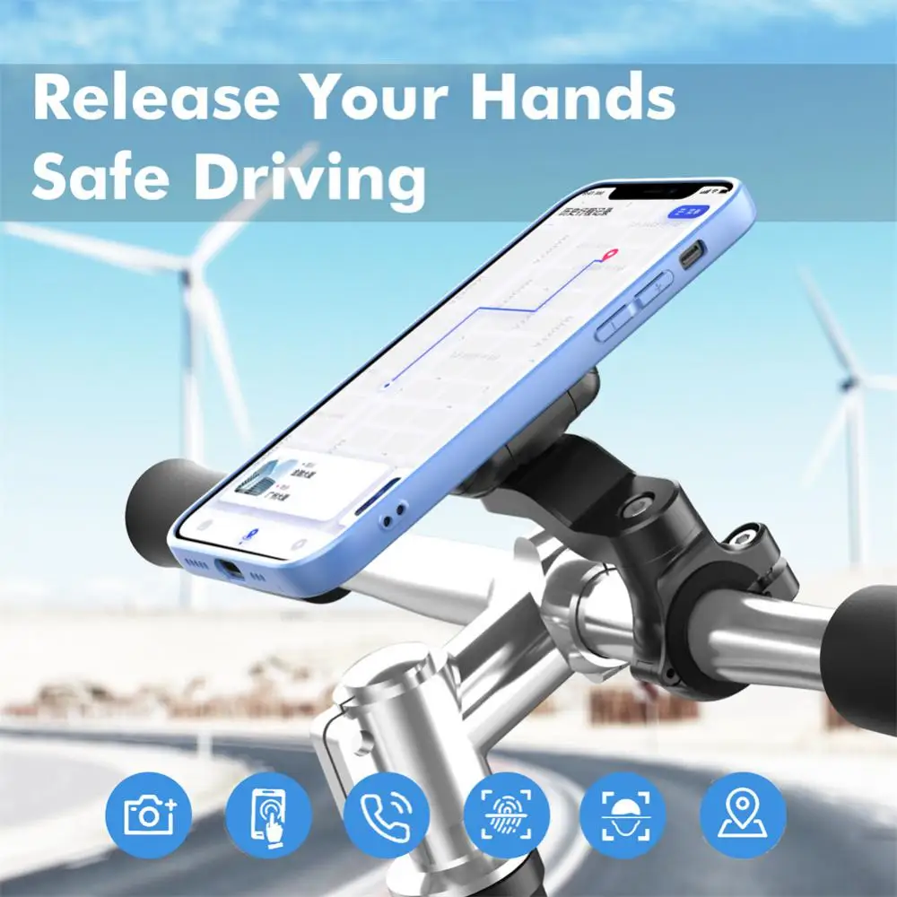 

4.7-7.2 Inch Bike Phone Holder Magnetic Motorcycle Handlebar Mobilephone Support MTB Mountain Bike Mount Bicycle Accessories New