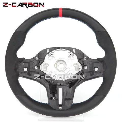 Руль из алькантары для BMW G20 G30 G20 G29 F40 F44 G01, полностью кожаное алькантари, кожаное гоночное спортивное колесо, автомобильные аксессуары