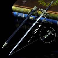 metal sword keychain creative oath keeperweapon model self defense keychain for women bag car charms accessories