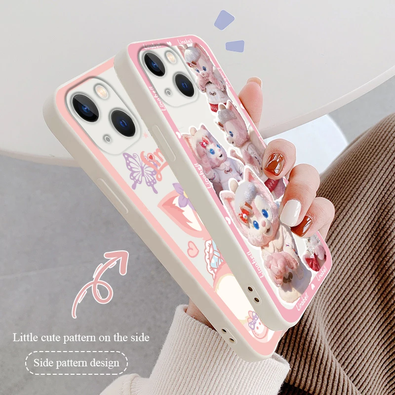 

Disney Bunny Lena Belle Star Dew For Apple iPhone 14 13 12 mini XS XR SE 11 8 7 Pro Max Liquid Silicone Phone Soft Case Cover