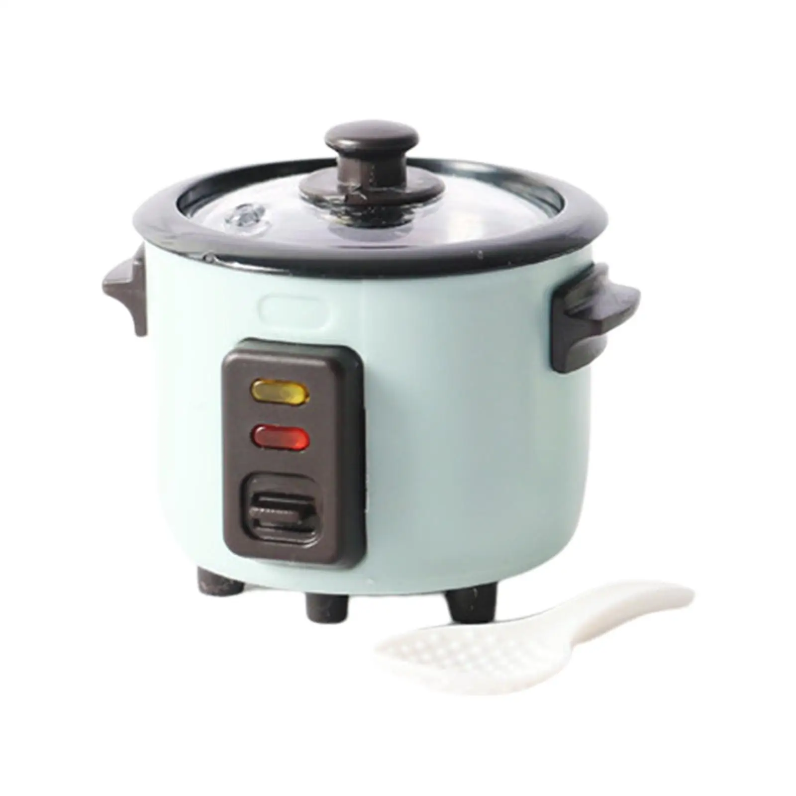 

Plastic Mini Rice Cooker Doll House Life Scene Home 1:12 Scale Decoration