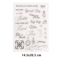 new arrival phrase clear rubber stamps for diy scrapbooking crafts stencil fairy stamps card make photo album decor