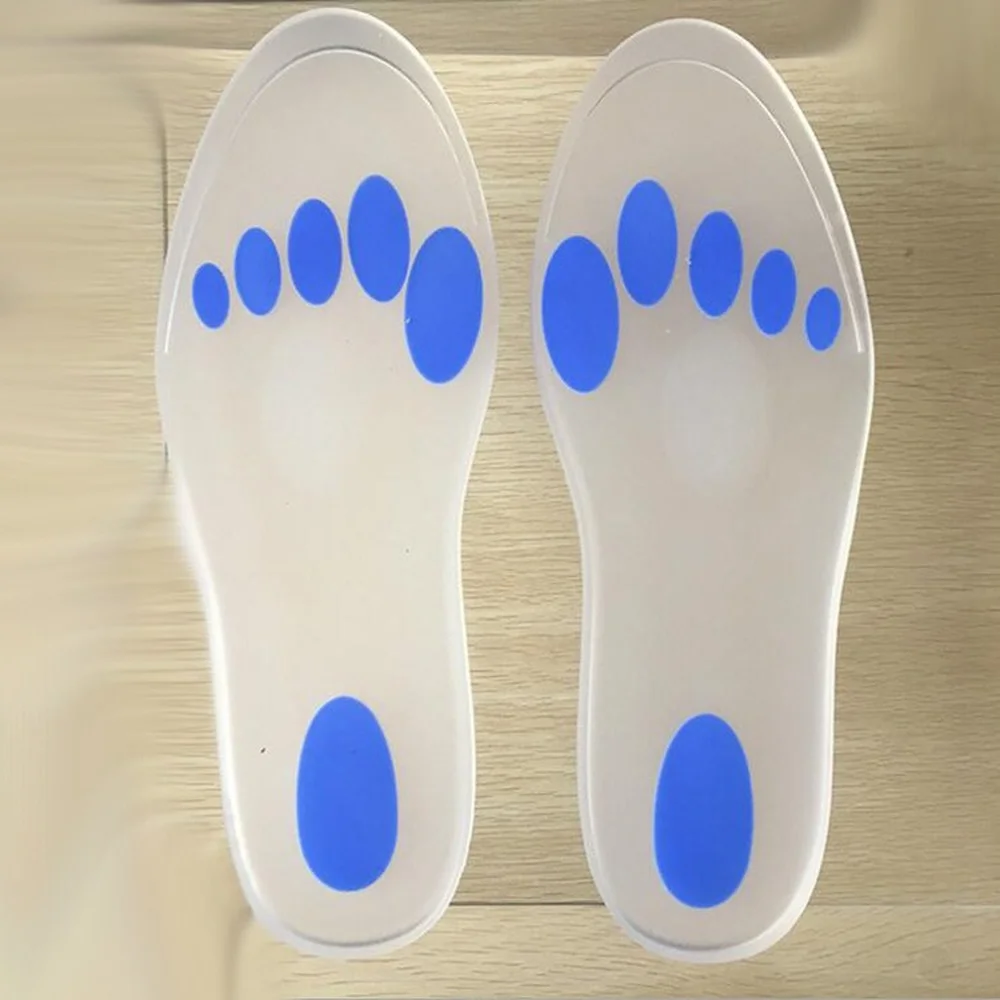 

Silicone Gel Insoles Soft Massage Full Foot Pad Elastic Sports Running Walking Shock Absorption Leisure Self-Adhesive Insoles