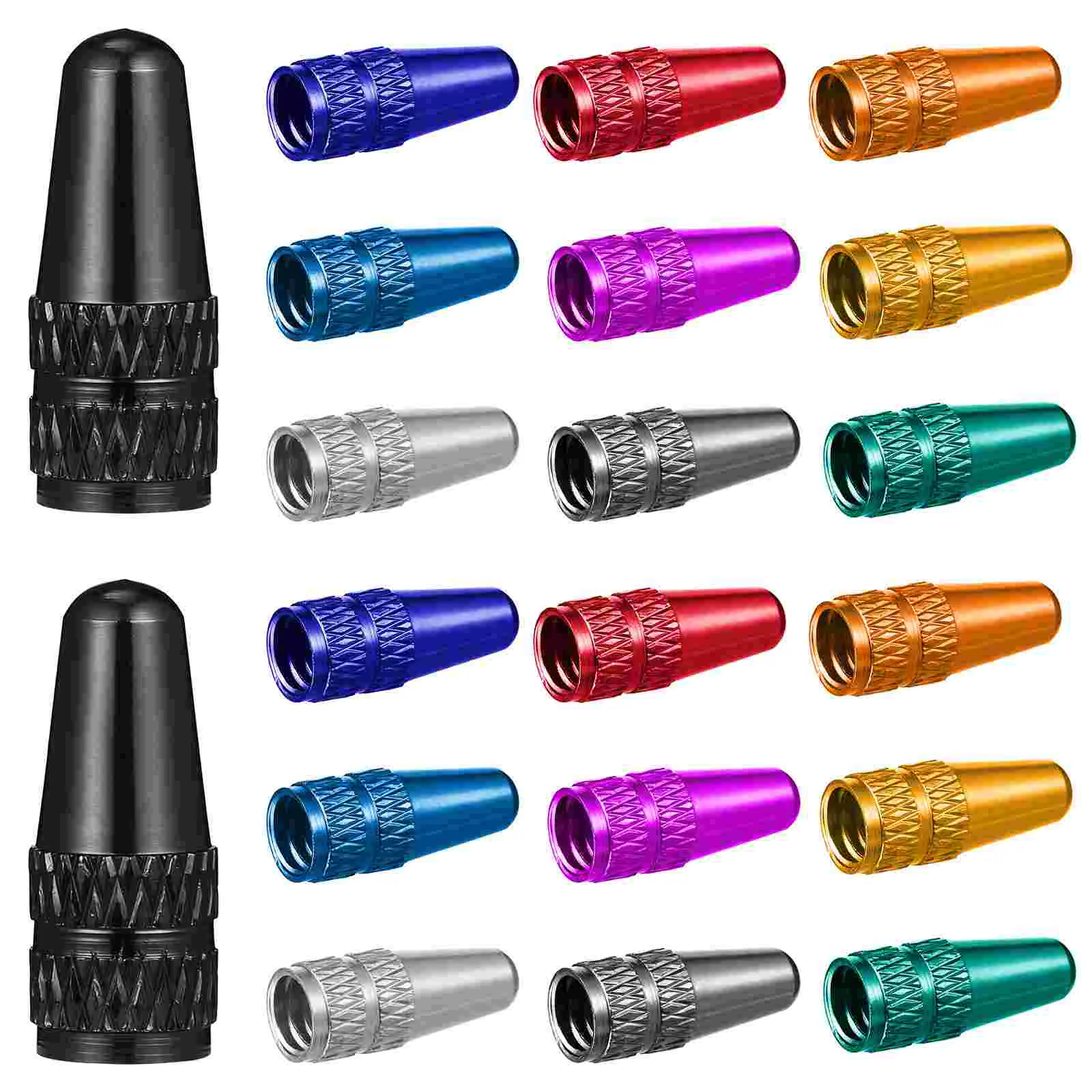 

Tire Caps Cap Stem Bike Pressure Air Car Aluminum Alloy Presta Dust Covers 4Pack