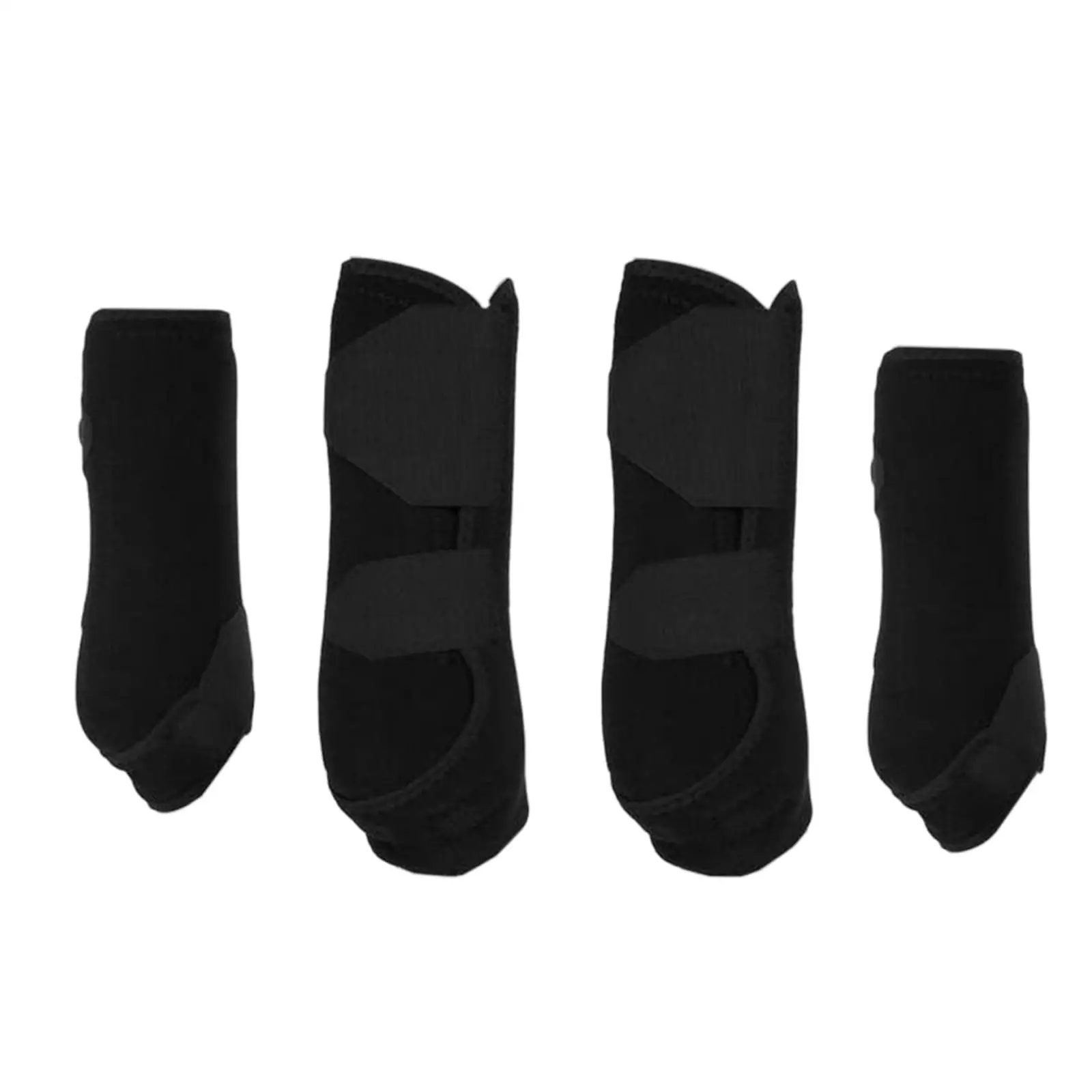 

4Pcs Neoprene Horse Boots, Leg Protection Wraps, Shockproof, Leg Guard, for Jumping Training Riding Equestrian Equipment