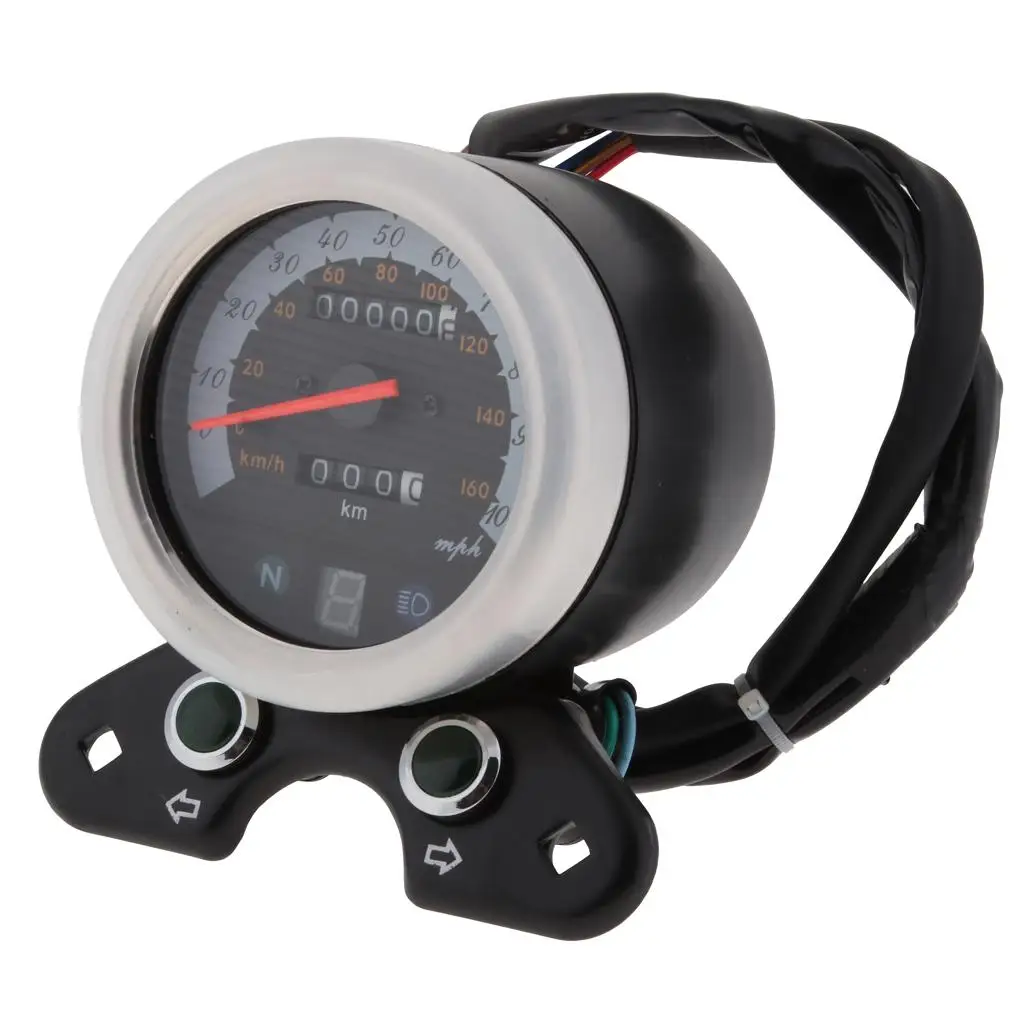 Speedo Meter Gear Digital Display Gauge Tachometer For CG125 |